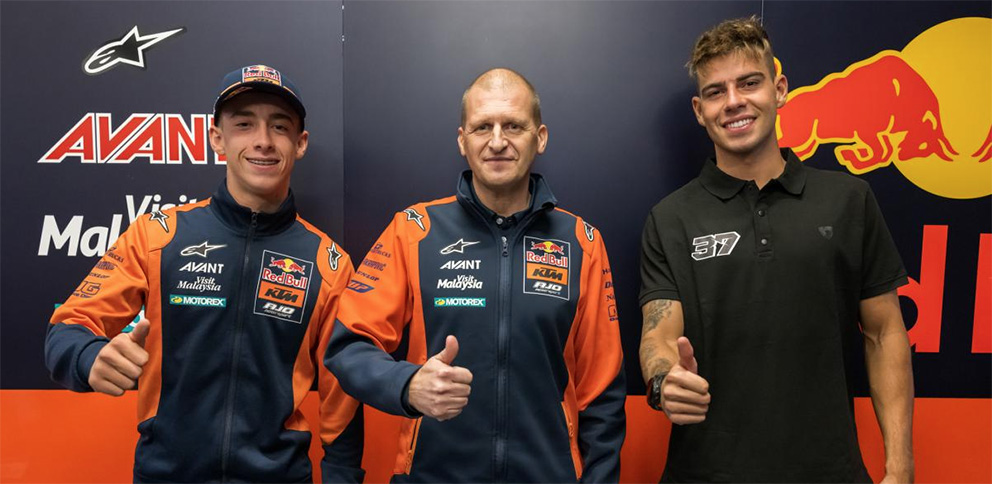 Moto2, 2021, Aragón: Acosta e Fernández passam às Moto2 com a KTM Red Bull de Aki Ajo