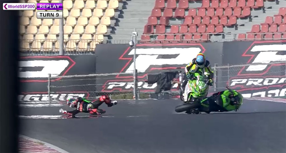 SSP 300, 2021, Catalunha: Queda de Carrasco leva consigo o líder Huertas