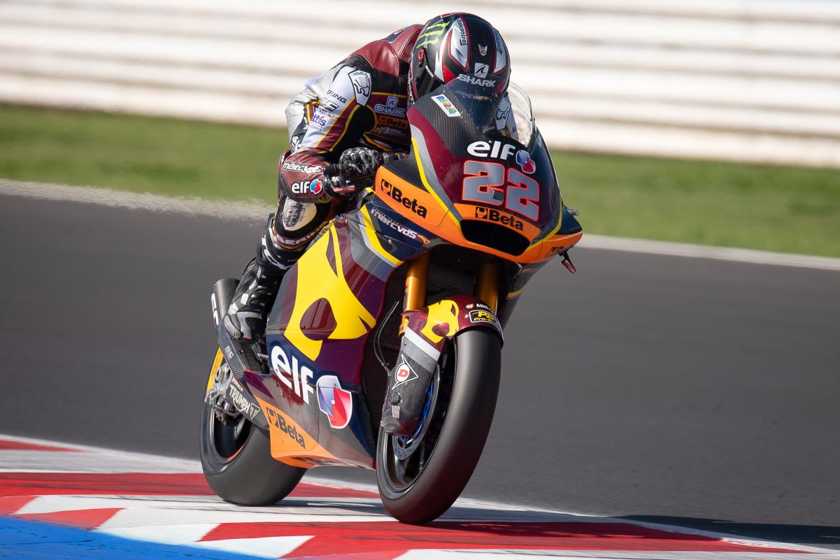 Moto2, 2021, Misano 2 – Warm-Up: Lowes dita a lei