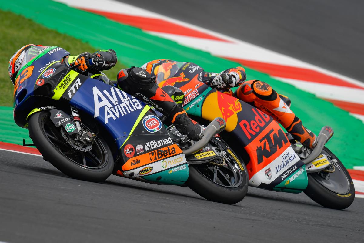 Moto3, 2021, Texas – TL1: Antonelli leva a melhor no ‘molhado’