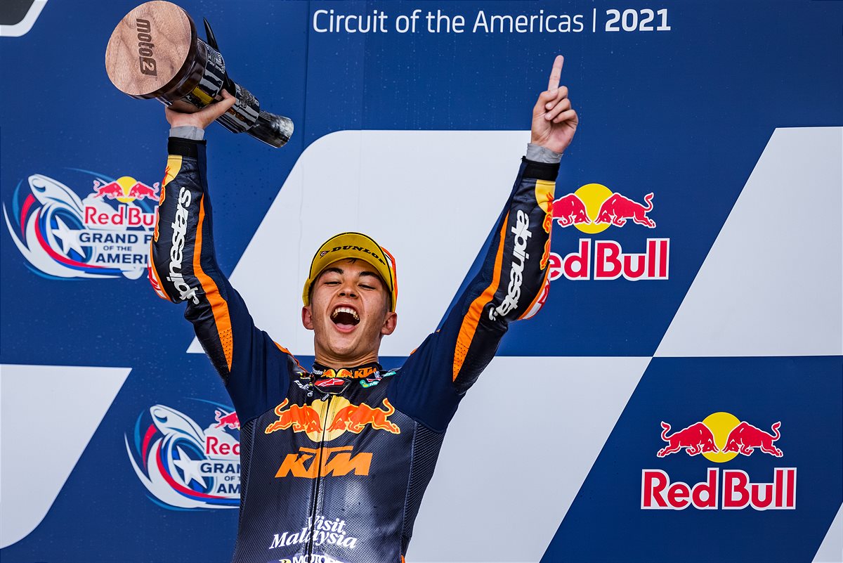 Moto2, 2021, Texas: Fernandez iguala recorde de Marquez