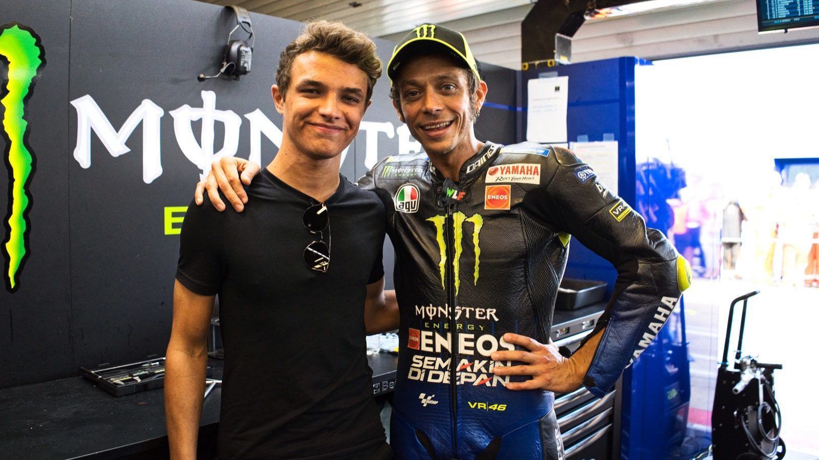 MotoGP: Valentino Rossi pondera correr com Lando Norris