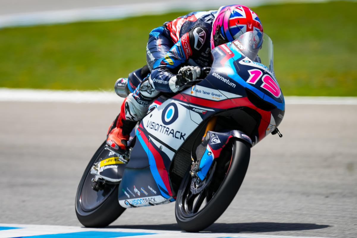 Moto3, Catalunha, Q1: Scott Ogden mais rápido, apesar da queda