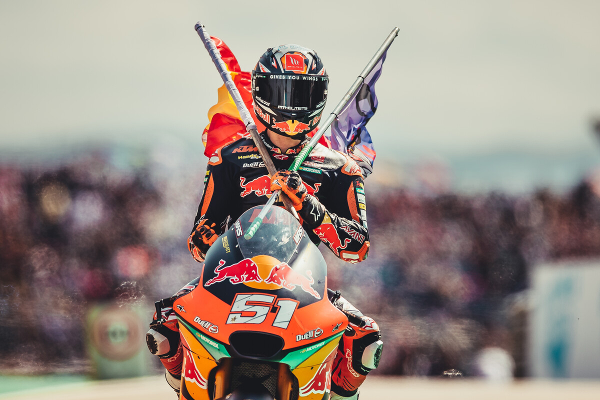 Moto2, Aragão, Pedro Acosta (1º): “Depois da lesão, este resultado é magnífico!”