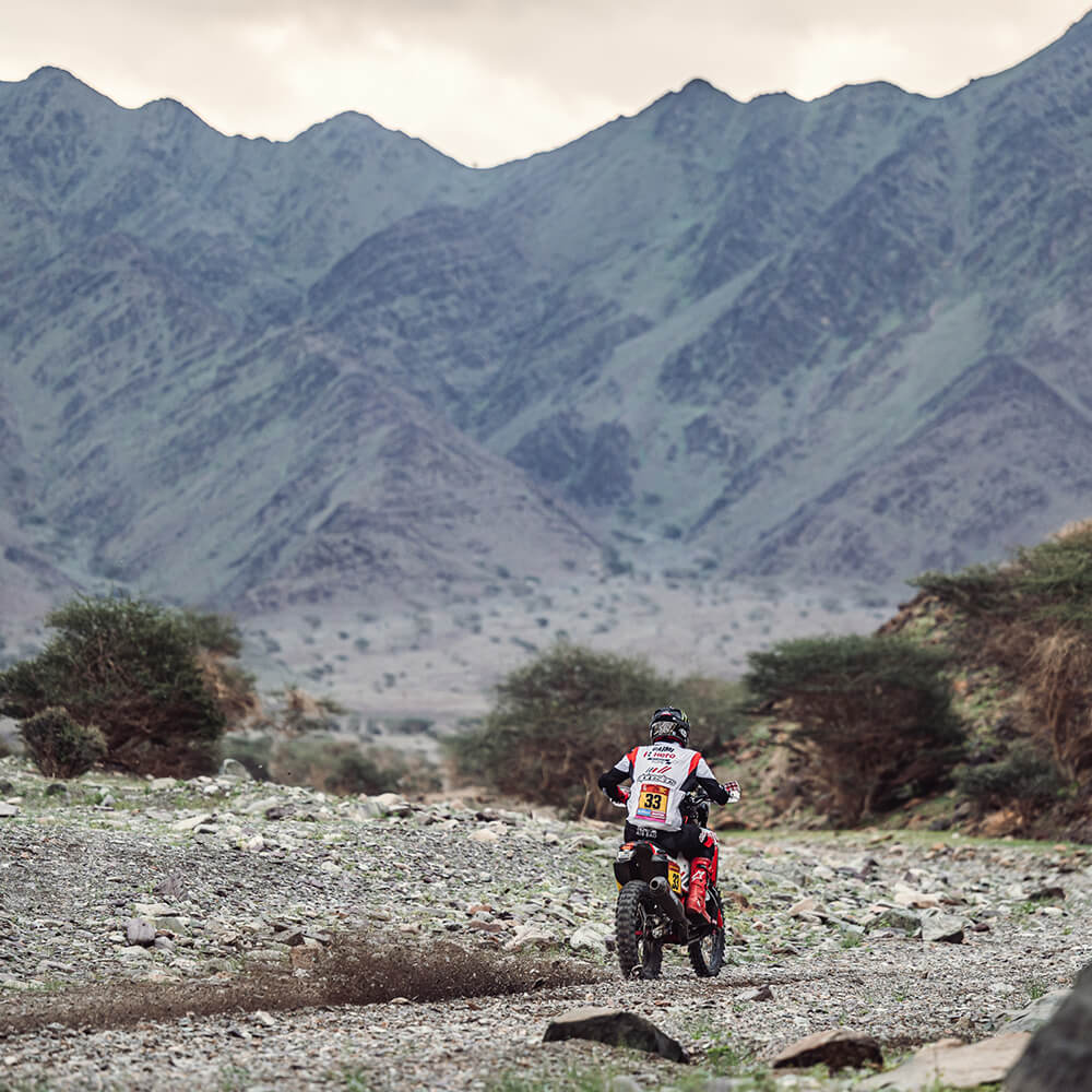 Dakar, Etapa 2, Franco Caimi, 14.º: “Passei mais de cinco horas na moto”