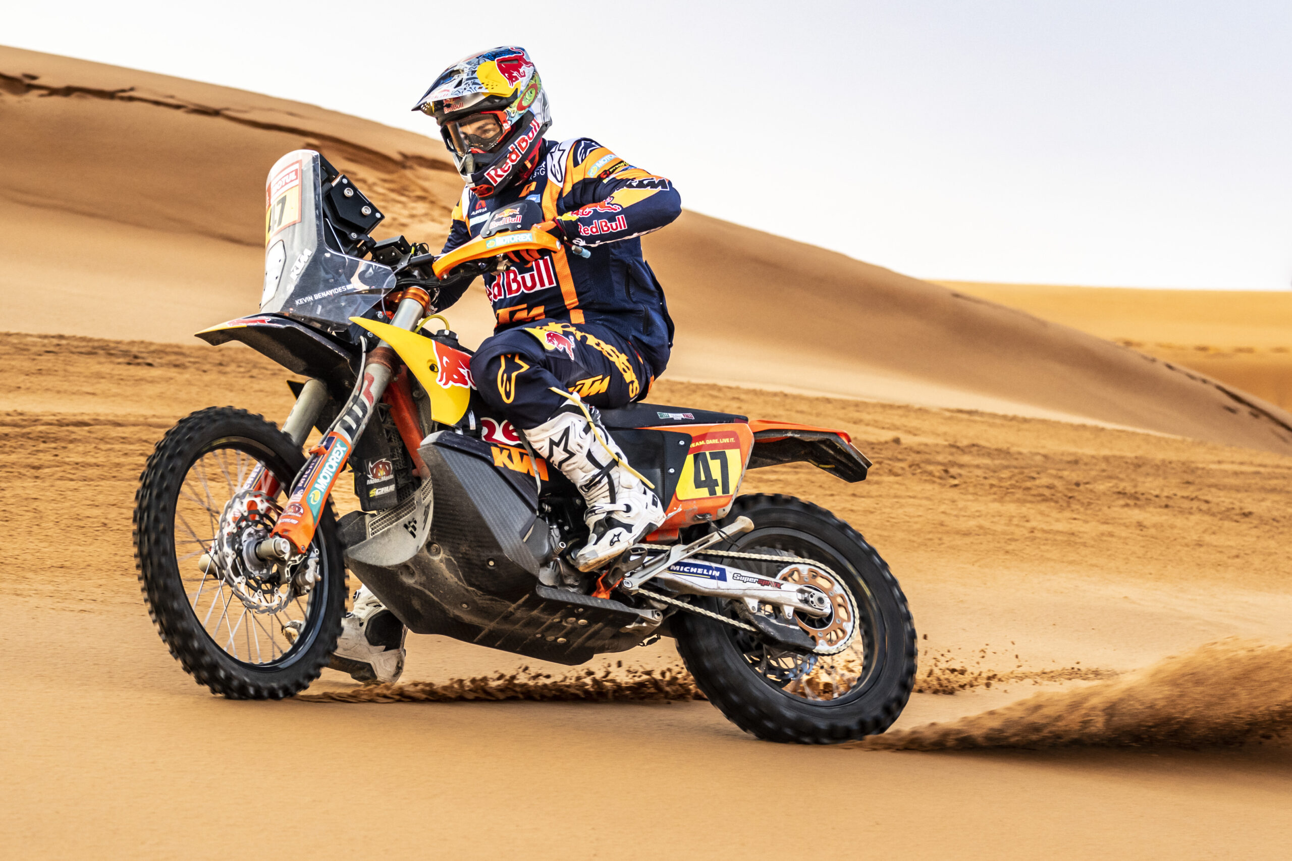 Dakar, Etapa 10, Kevin Benavides, 4º: “Perdi alguns minutos depois de ter caido”