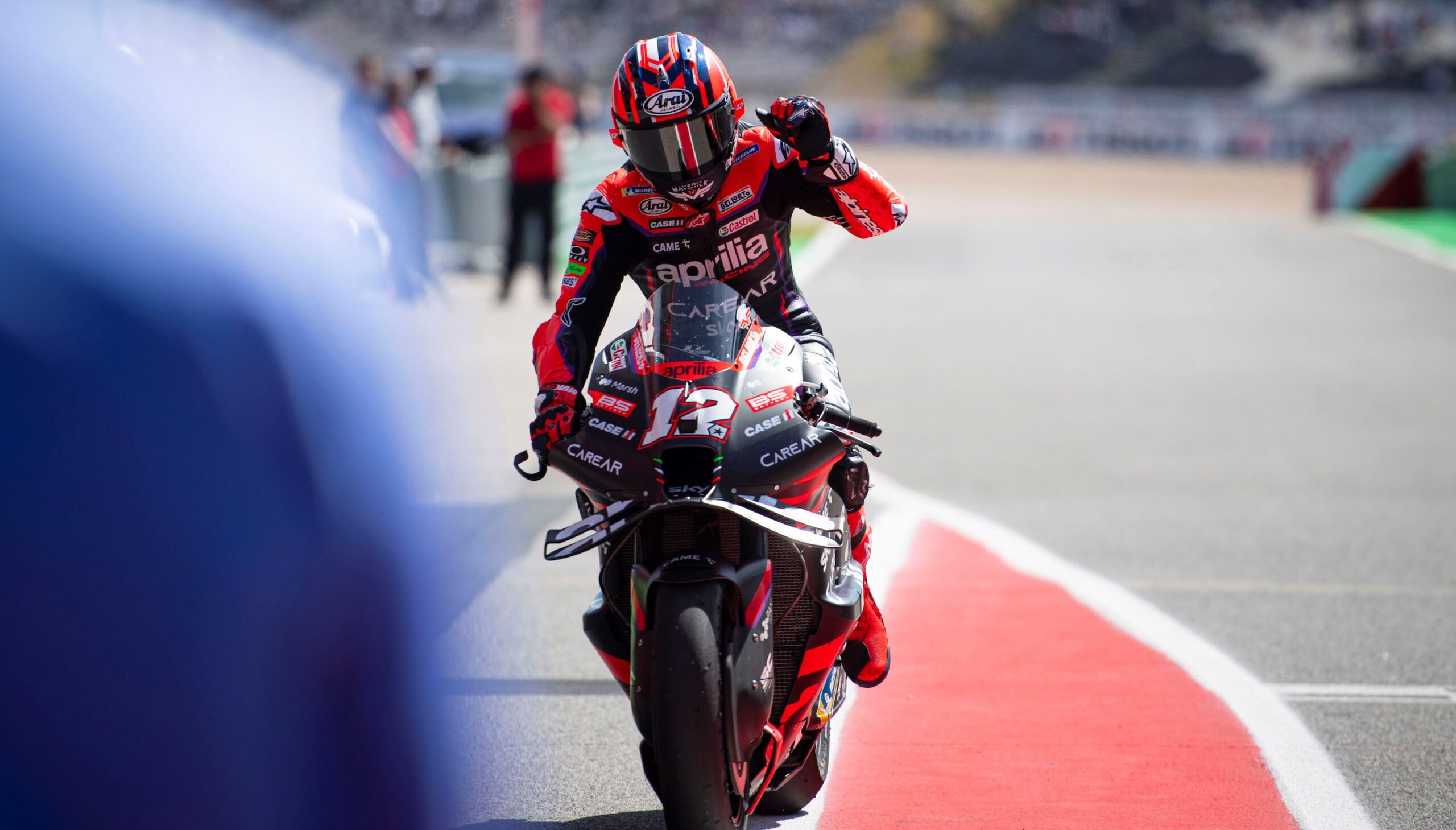 MotoGP, Maverick Viñales, 2º: “Tentei manter a pressão sobre o Pecco até ao fim”