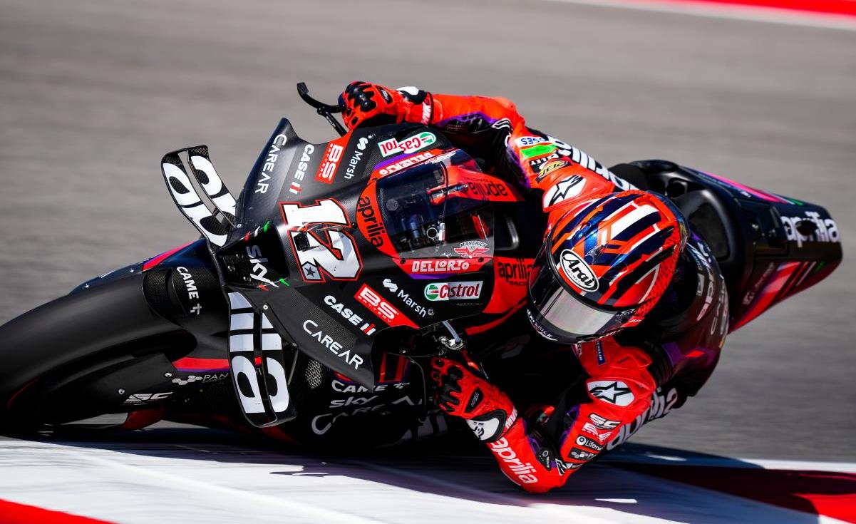 MotoGP, Argentina, T1: Dobradinha Aprilia com Viñales e Espargaró no topo