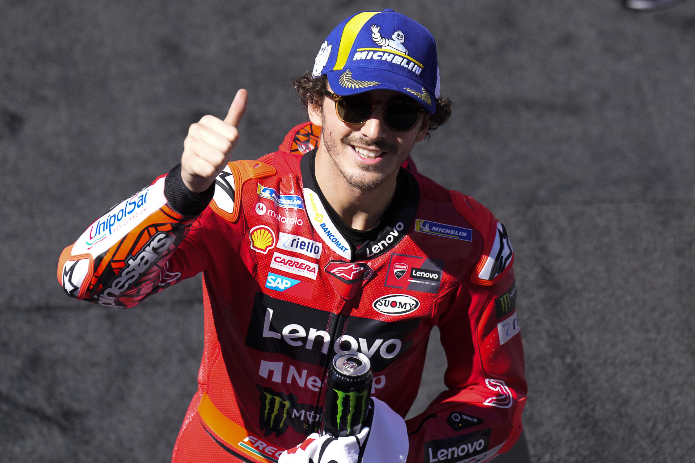 MotoGP, Francesco Bagnaia, 1.º: “O Jorge tinha mais problemas do que eu na frente”