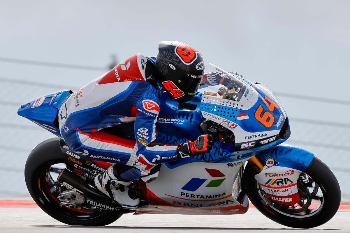 Moto2, Estados Unidos, Q1: Bendsneyder, Chantra, Aldeguer e López na Q2