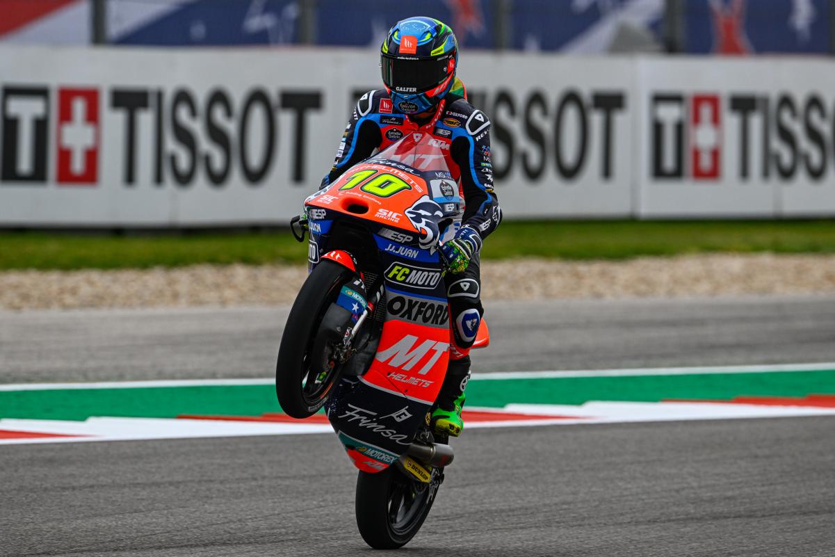 Moto3, Estados Unidos, T3: Moreira mais rápido, mas tempos de ontem não melhoram