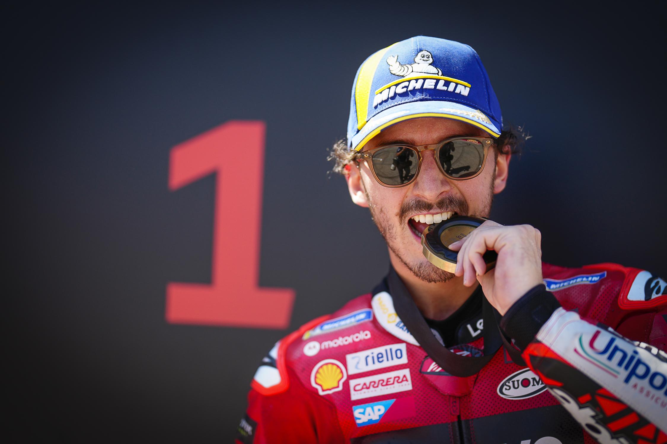 MotoGP, Francesco Bagnaia, 1.º: “Preferi esta sprint à da Argentina”