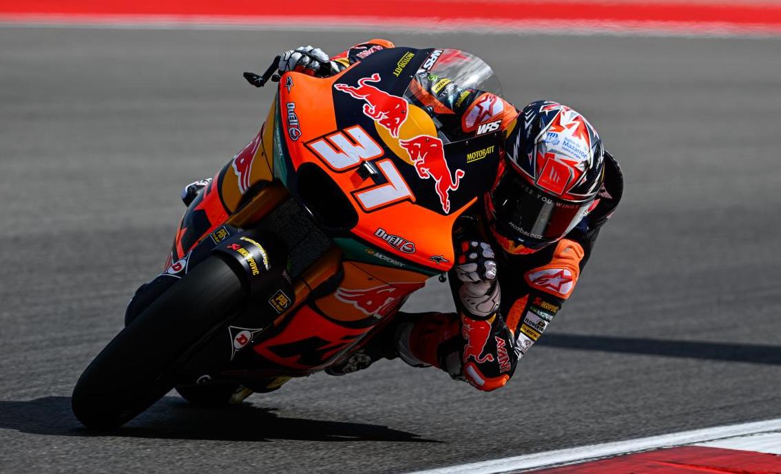 Moto2, Estados Unidos, T2: Pedro Acosta fecha o dia no topo