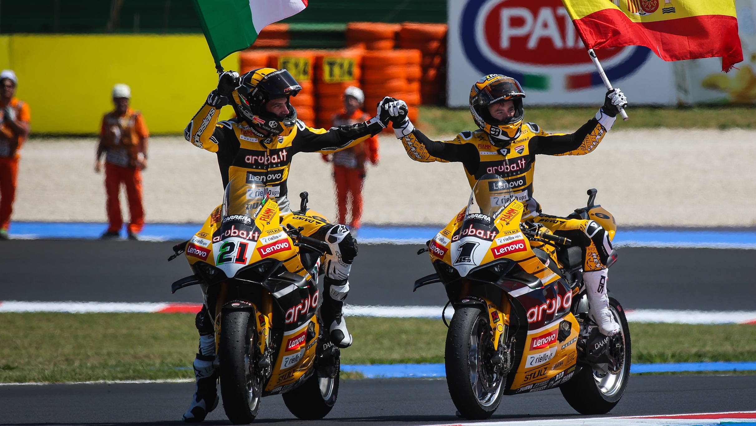 WSBK, Misano, Corrida 1: Bautista e Rinaldi fazem ‘dobradinha’ Ducati, Petrucci cai