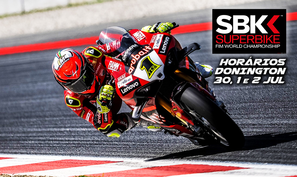 Horários Superbikes DONINGTON – 30 Jun, 1 e 2 de Jul