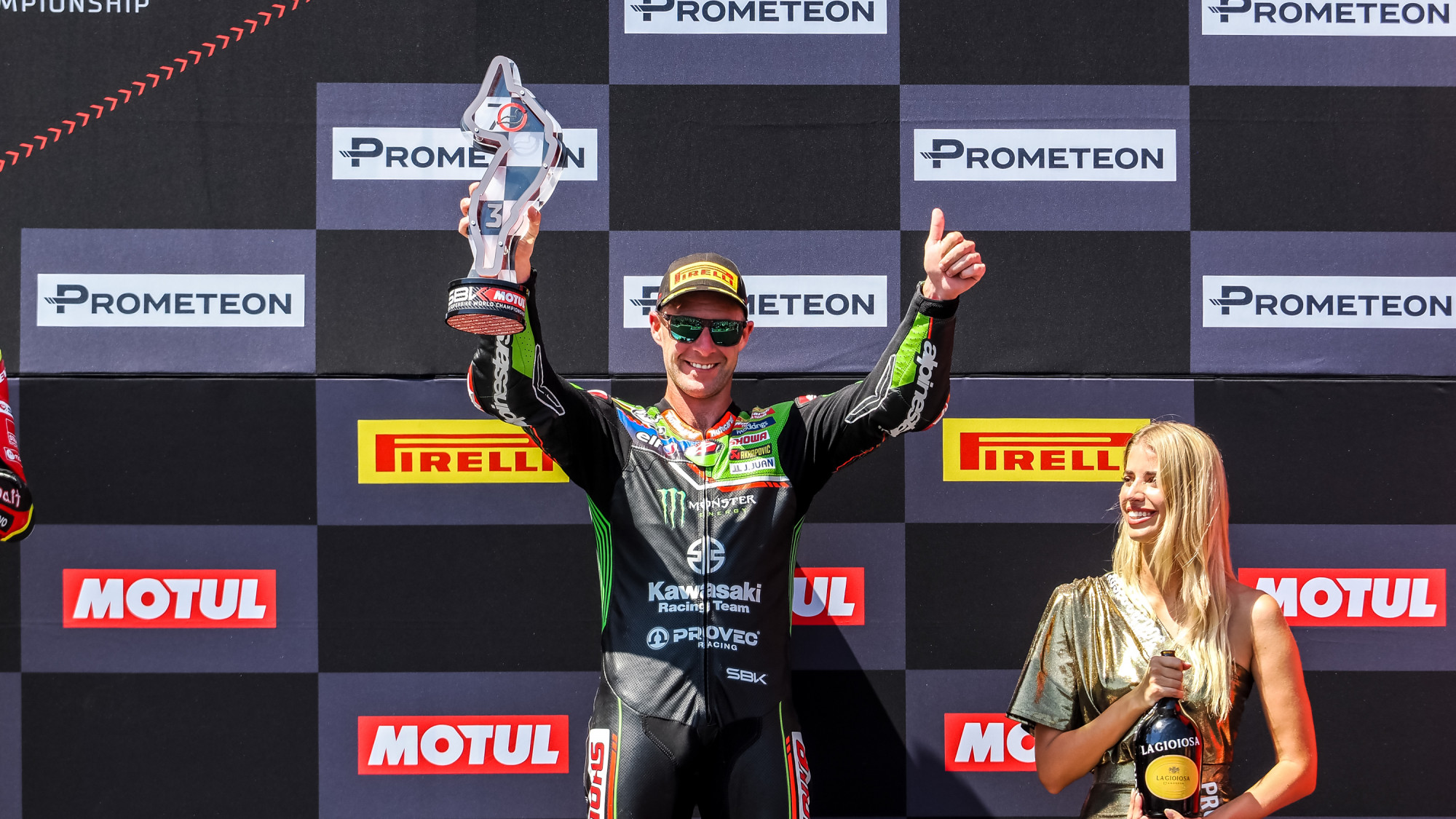 WSBK, Jonathan Rea (3º.); “Consegui o pódio graças à queda do Bautista”