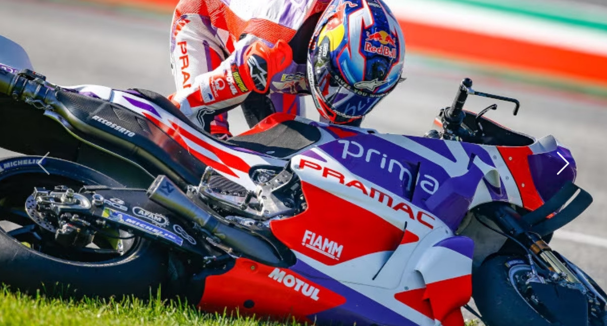 MotoGP, Áustria, Warm-up: Queda de Jorge Martin a treinar a Long Lap