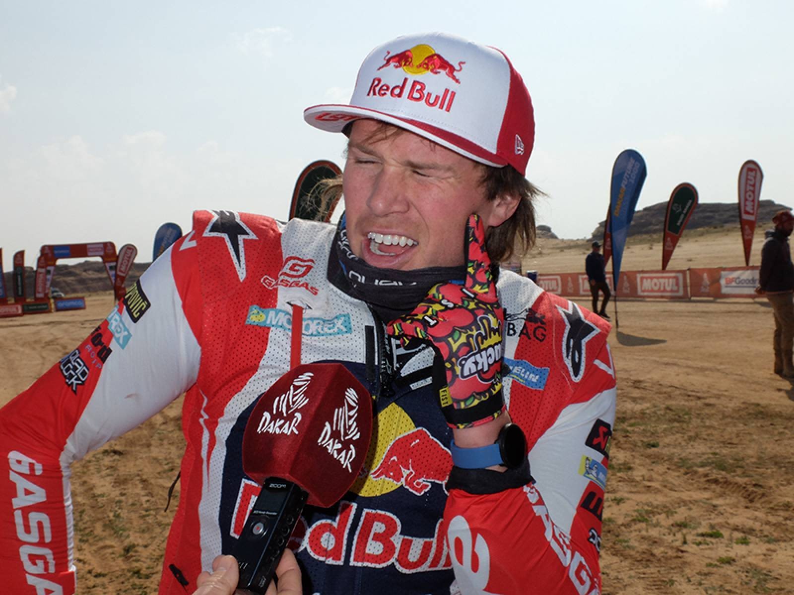 Dakar, Prólogo, Daniel Sanders (2.º): “Fisicamente, não estou no meu melhor”