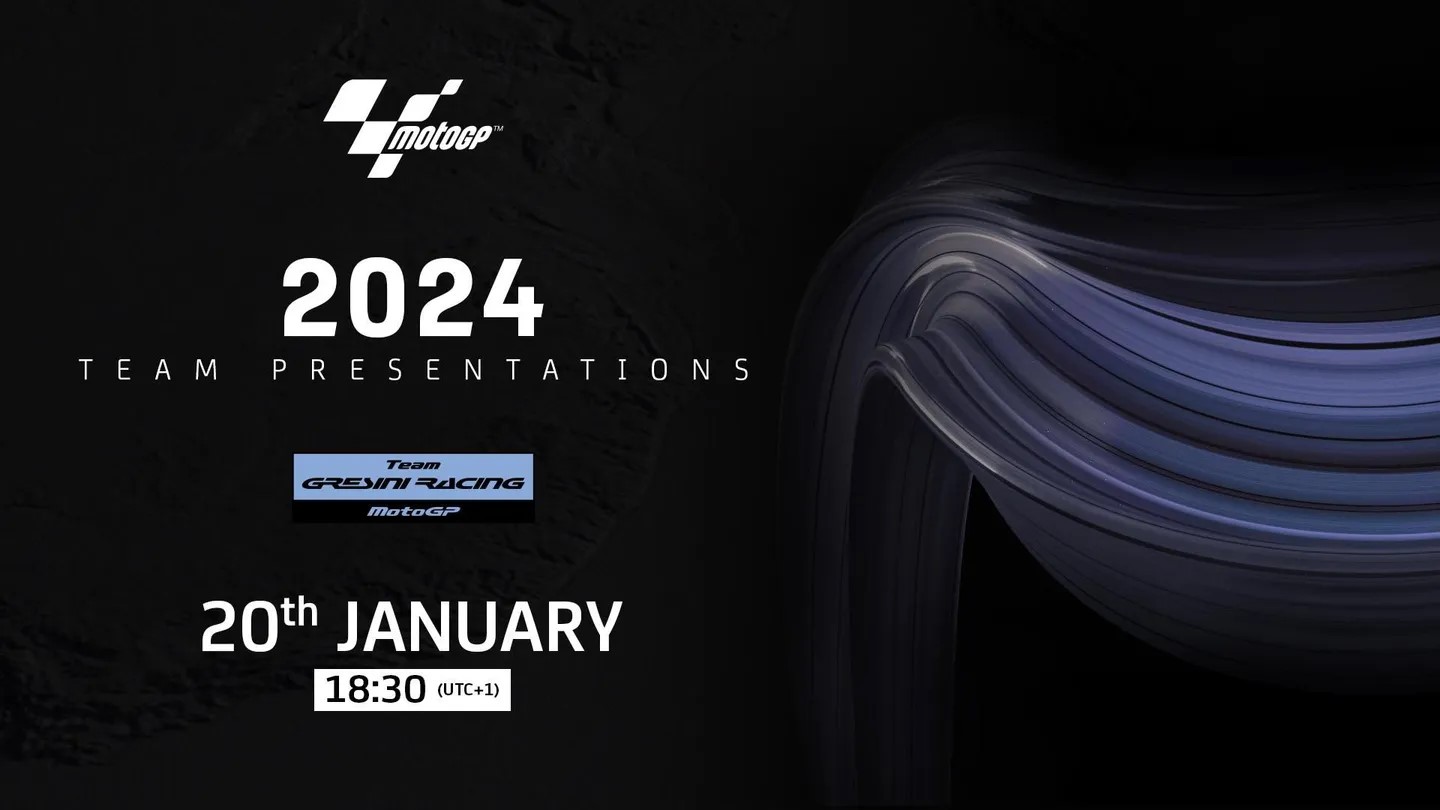 MotoGP, Gresini dá início às apresentações das motos este sábado