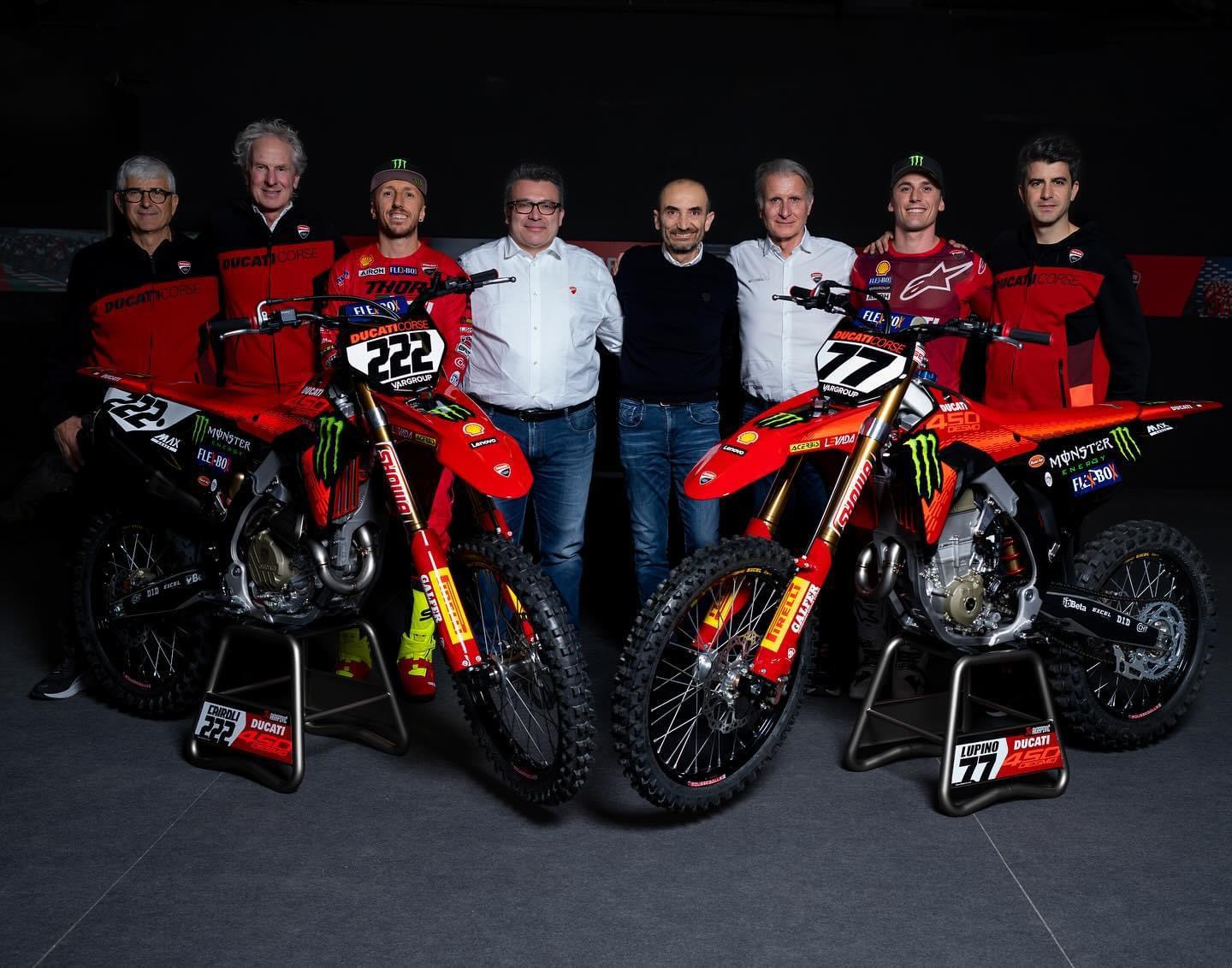 Motocross: As primeiras imagens da Ducati Desmo 450