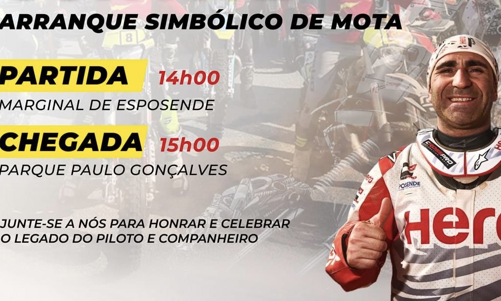 Inauguração da escultura de Paulo Gonçalves: Participe no arranque simbólico de moto