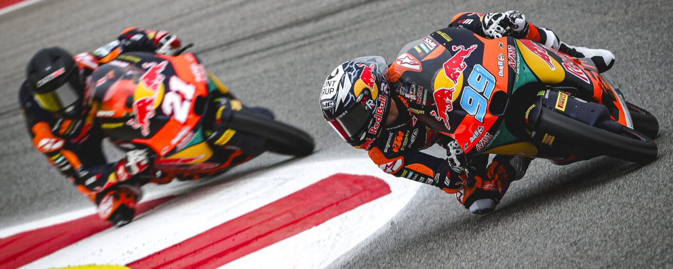 Moto3, Portugal, Q2: Rueda ‘rouba’ pole a Kelso na última tentativa