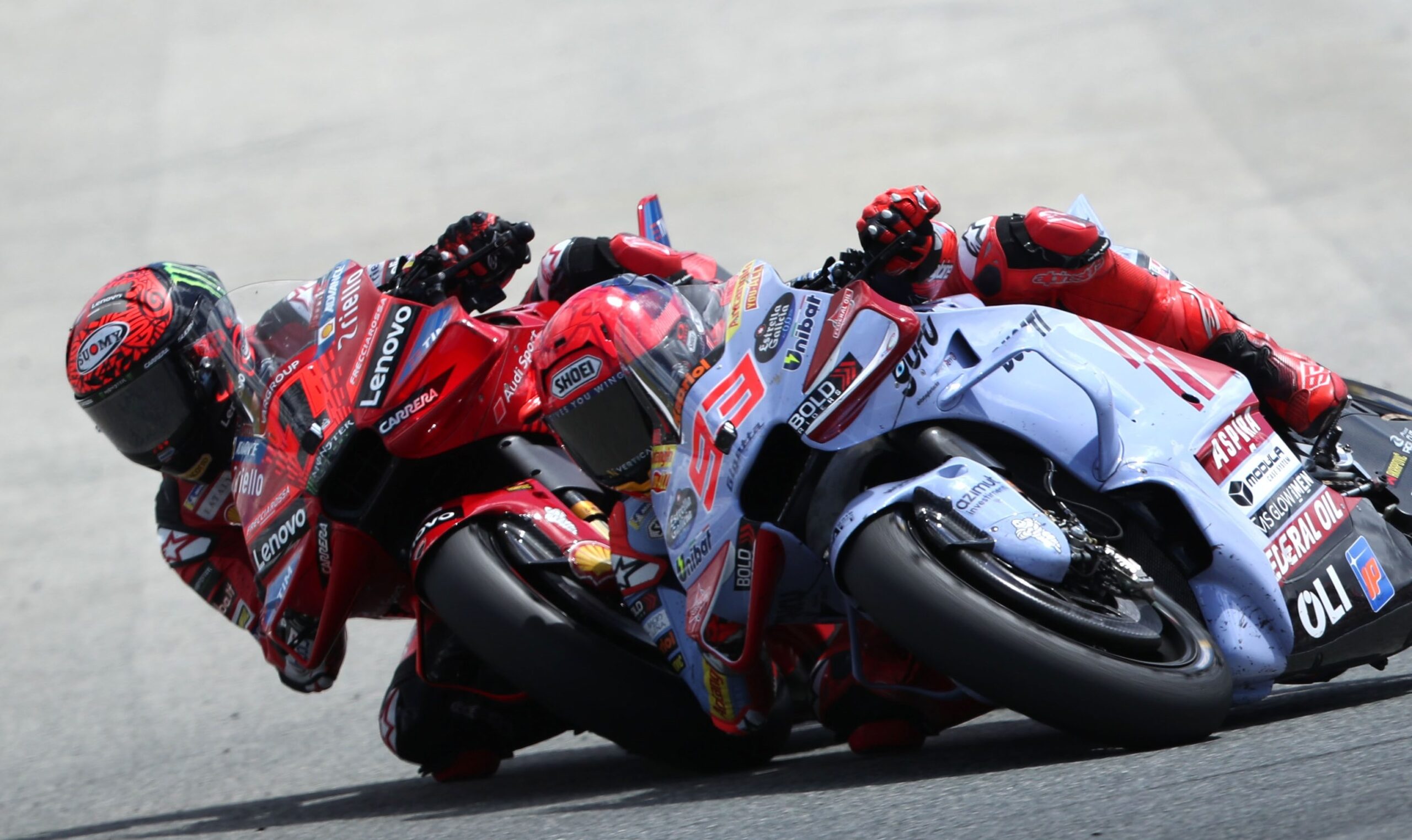 MotoGP, Marc Márquez: “Fui inteligente em desistir de lutar com o Pecco e assim ganhei 20 pontos”