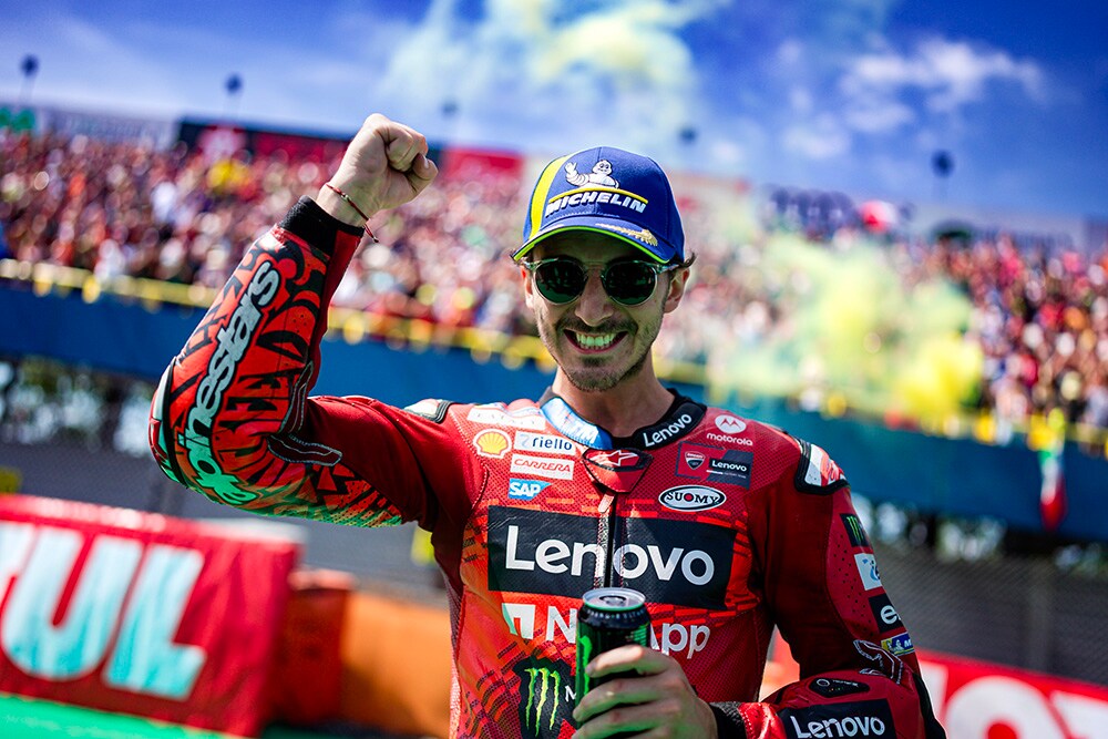 MotoGP, Francesco Bagnaia (1.º): “Gostei de tudo no fim de semana”