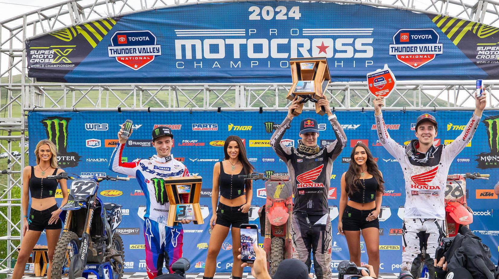 AMA Pro Motocross 450: Jett Lawrence vence em Thunder Valley