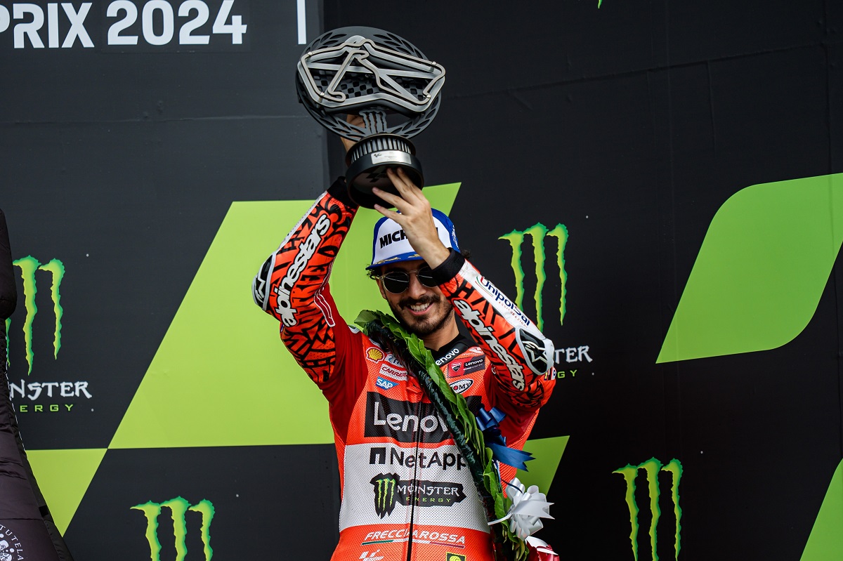 MotoGP, Francesco Bagnaia ‘Não foi fácil: cheguei à liderança e tentei gerir a corrida’