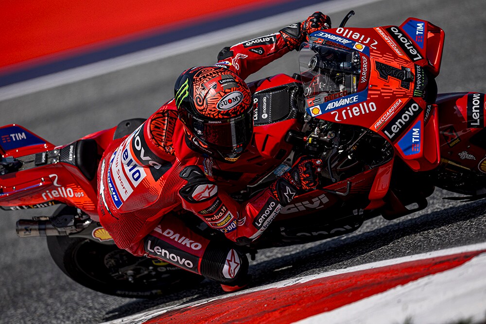 MotoGP, Áustria: Bagnaia vence o sprint e fica empatado com Martin no campeonato