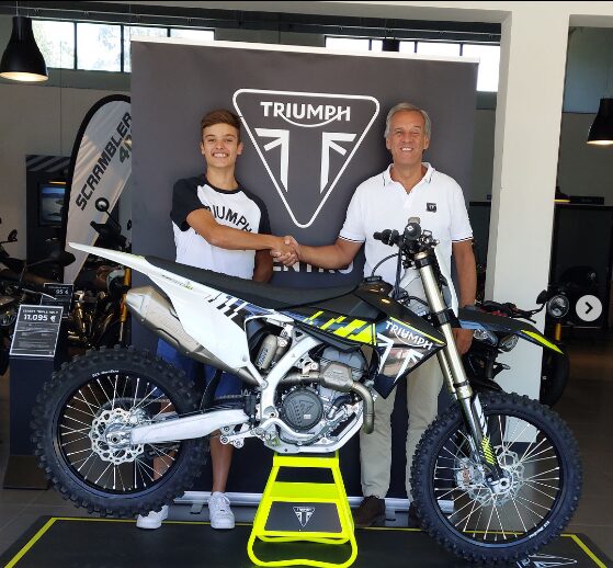 CN Motocross, Tomás Santos com a Triumph em Portugal
