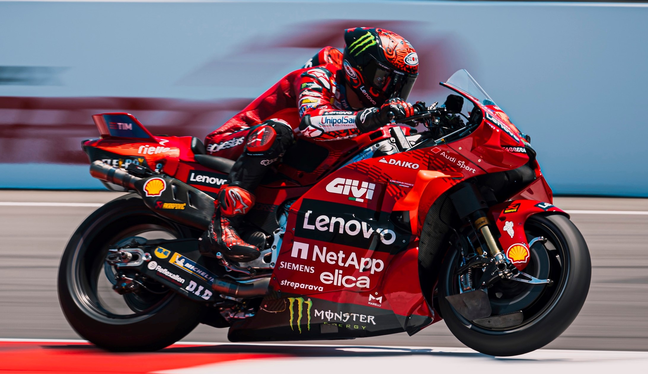 MotoGP, Sprint: Triunfo perfeito de Bagnaia, queda de Martin