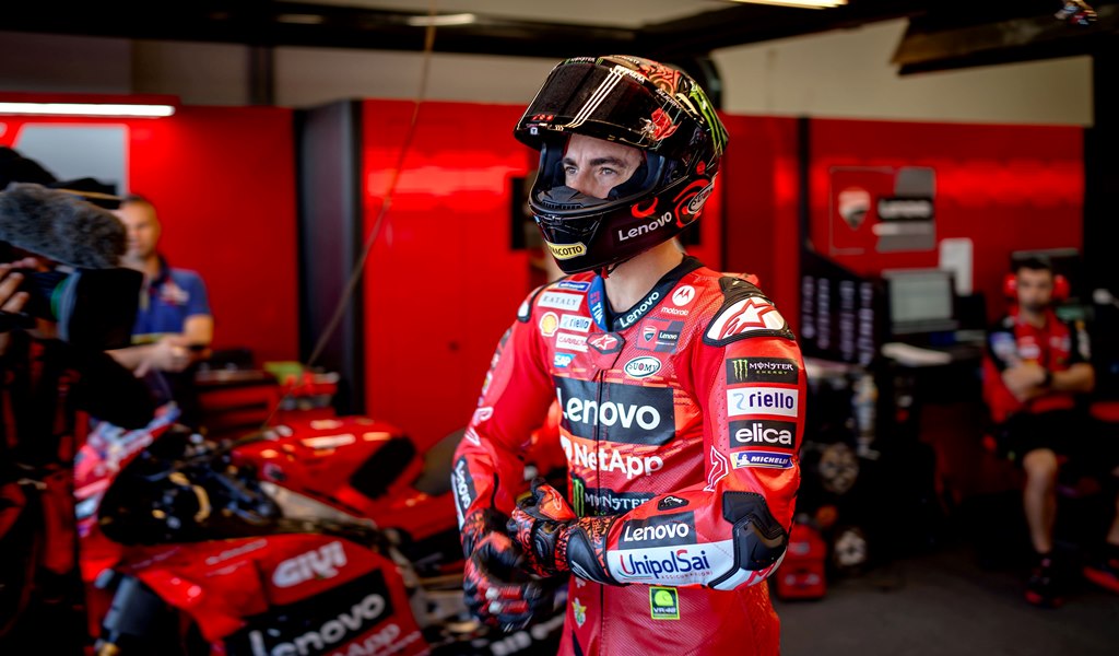 MotoGP, Pecco Bagnaia (1.): “De manhã foi difícil sem analgésicos para as dores”