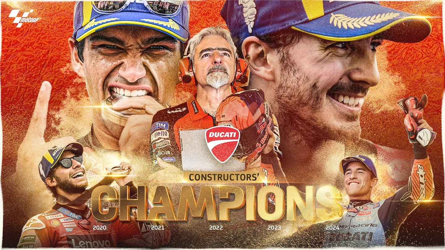 MotoGP, Ducati vence o campeonato de construtores pelo 5ºano consecutivo