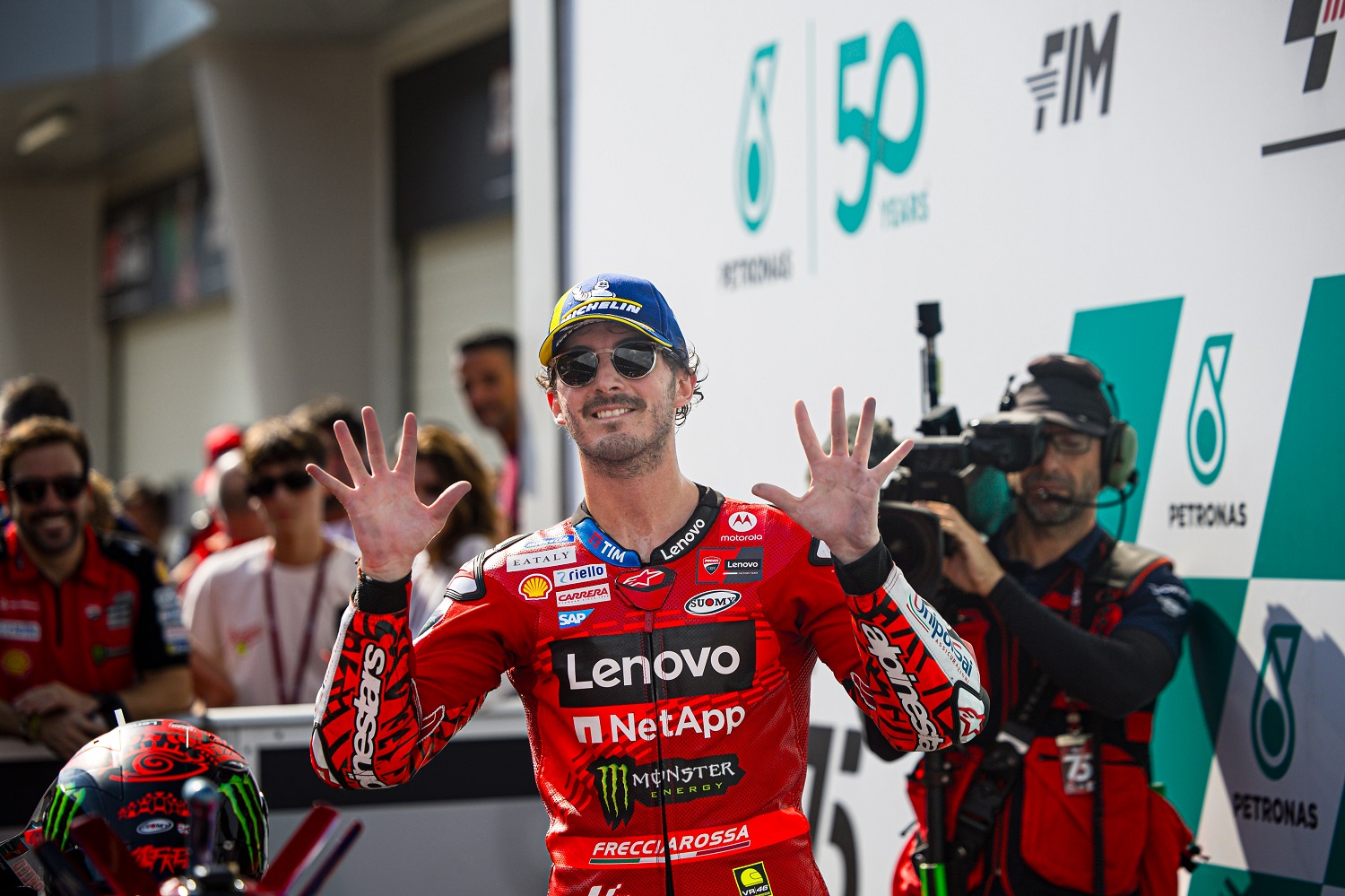 MotoGP, Francesco Bagnaia ‘O Jorge fez tudo o que pôde para se manter à minha frente’