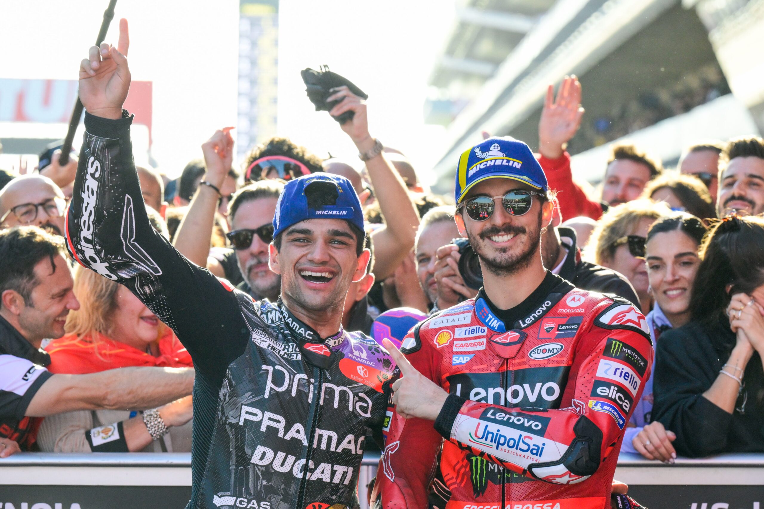 MotoGP, Francesco Bagnaia (P1): “O Jorge fez um trabalho fantástico e merece o título”