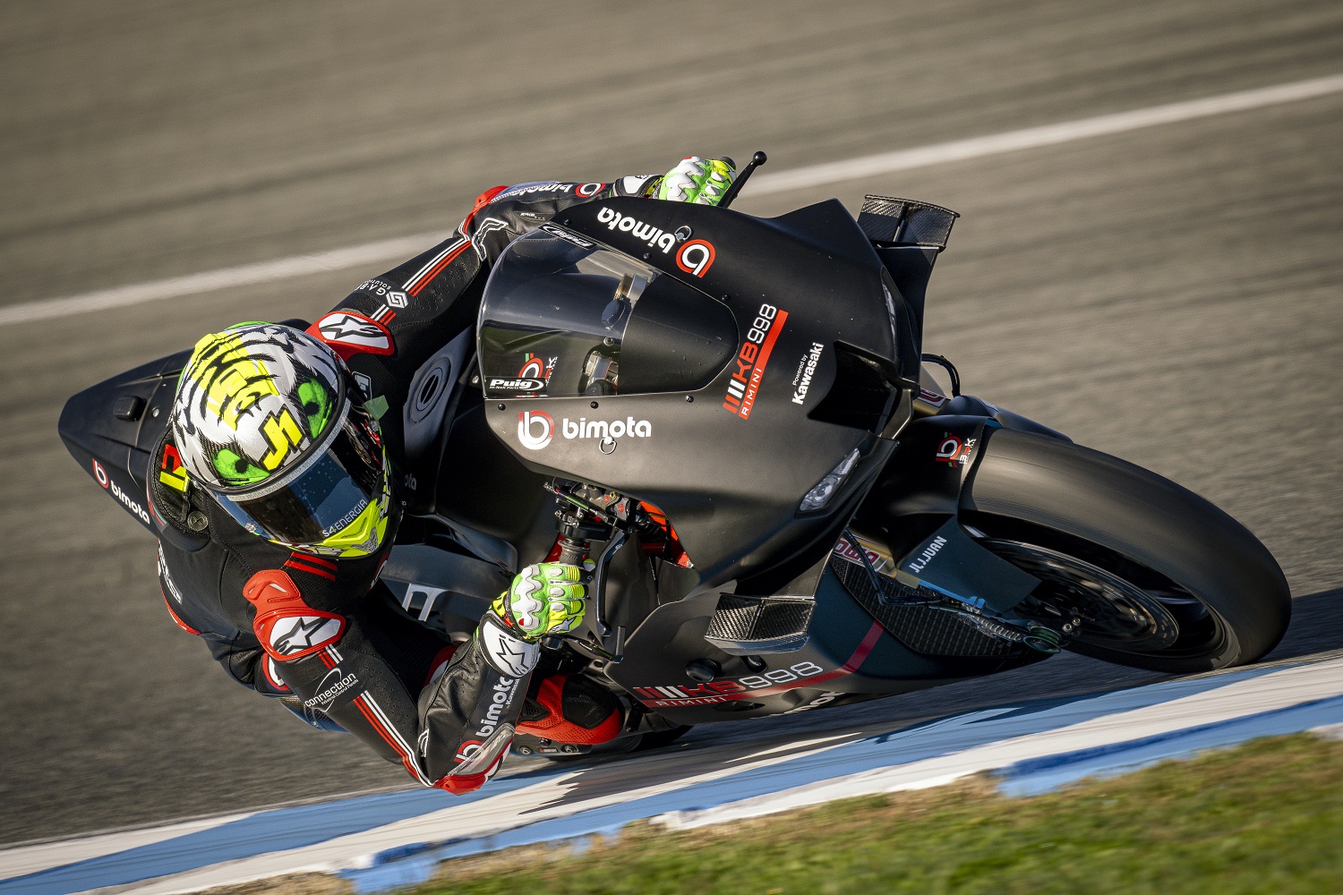 WSBK, Bimota da Kawasaki Raing Team teve um dia cheio com testes em Jerez