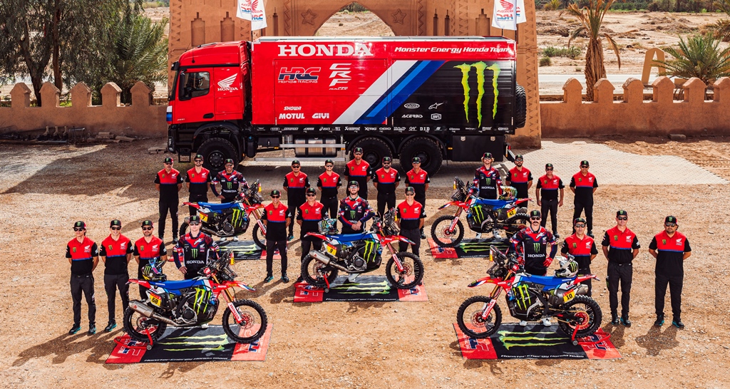 Dakar: Honda com um alinhamento de cinco pilotos no Dakar 2025