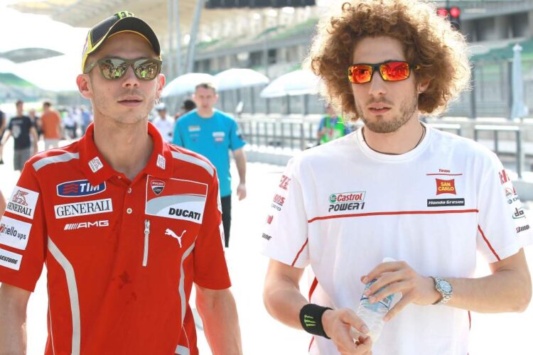 MotoGP, Valentino Rossi considera Marco Simoncelli o primeiro aluno da VR46 Academy