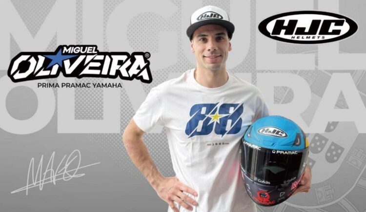 MotoGP: Miguel Oliveira assina com a HJC Helmets e usará o capacete RPHA 1