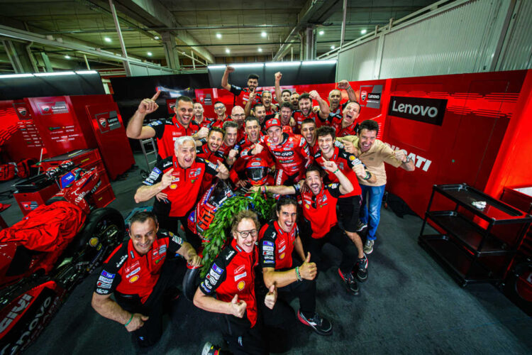 MotoGP: Troféu Ducati continua! Gigi Dall’Igna ‘Cinco máquinas Ducati entre os primeiros’