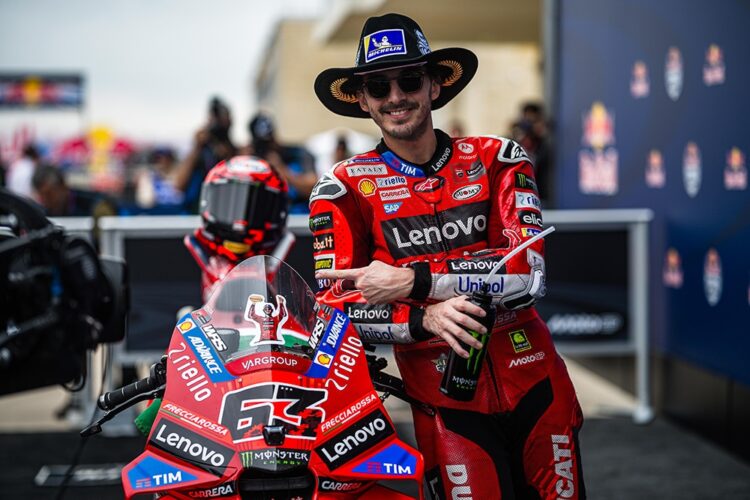 MotoGP, Pecco Bagnaia: “A pressão é apenas um privilégio”