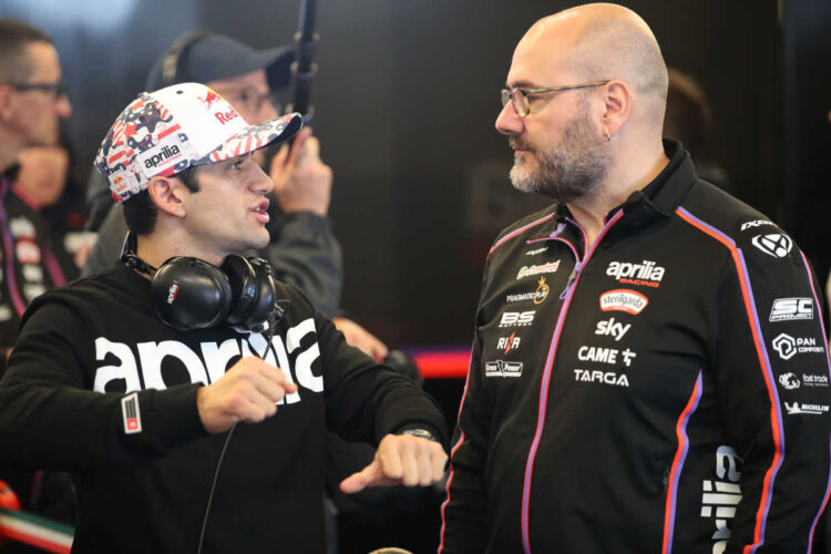 MotoGP: Savadori admite que a RS-GP foi desenvolvida “próxima das exigências” de Jorge Martín