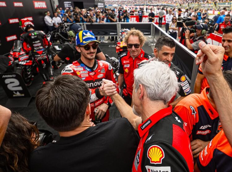 MotoGP: Gigi Dall’Igna com fortes elogios a Bagnaia ‘desempenho realmente forte;demonstração do campeão que é’