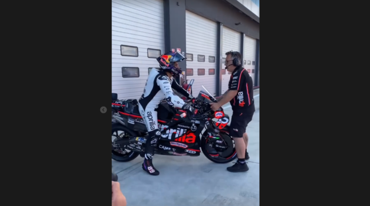MotoGP: Jorge Martín já roda em Misano com a sua Aprilia RS-GP 25
