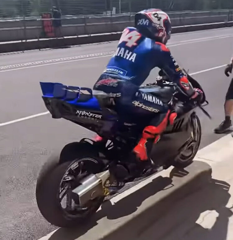MotoGP: Novas imagens da Yamaha V4 em testes no circuito de Brno