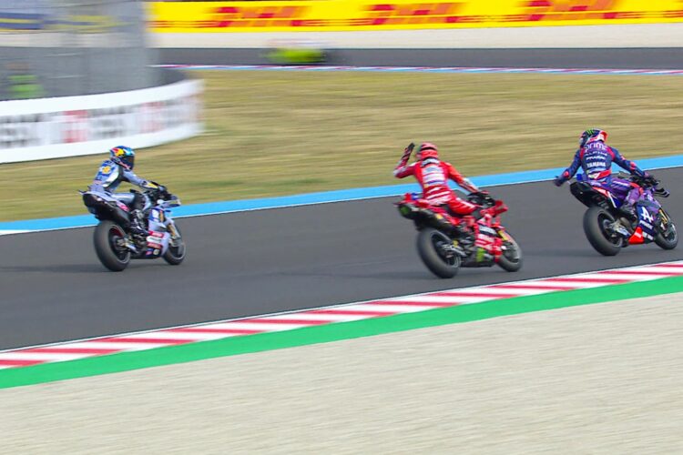 MotoGP: Jack Miller e Alex Márquez penalizados após incidente com Bagnaia