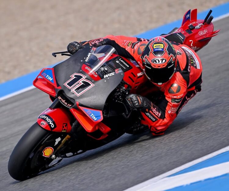 MotoGP: Nicolò Bulega testou a Desmodisci GP25 em Jerez; Estará presente no GP de Portugal?