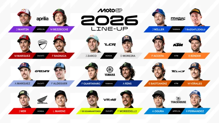 MotoGP: Silly Season de 2025 chega ao fim! Conheça os pilotos para 2026